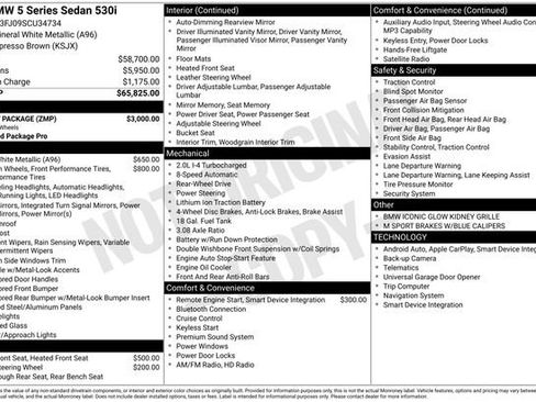 New 2025 BMW 530i w/ M Sport Package image 13