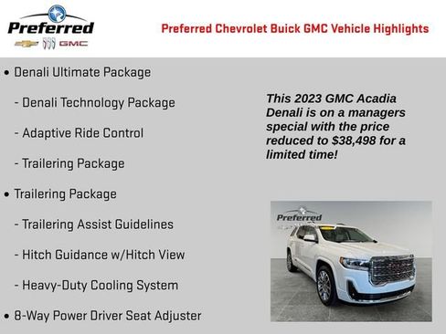 Certified 2023 GMC Acadia Denali w/ Denali Ultimate Package image 4