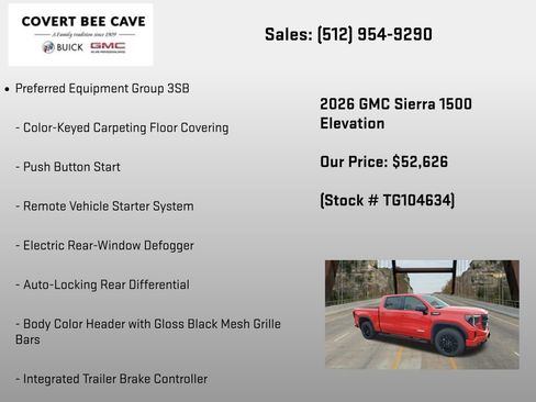 New 2026 GMC Sierra 1500 Elevation w/ Preferred Package AWD/4WD image 12