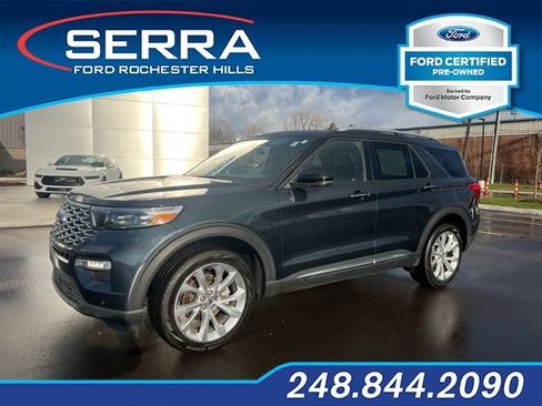 Certified 2022 Ford Explorer Platinum w/ Equipment Group 601A AWD/4WD image 1