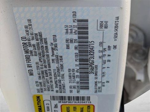 Used 2020 Ford Fusion S FWD image 15