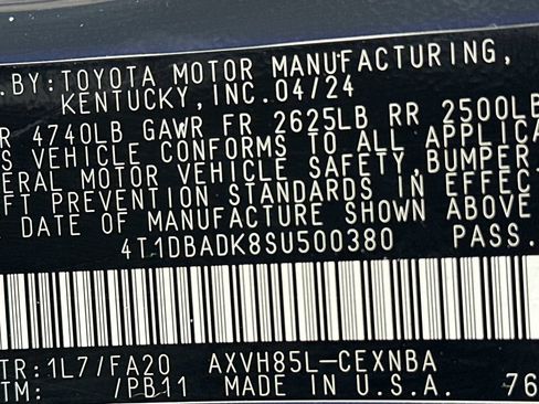 Used 2025 Toyota Camry LE w/ Convenience Package AWD/4WD image 32