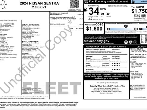 Used 2024 Nissan Sentra S FWD image 2