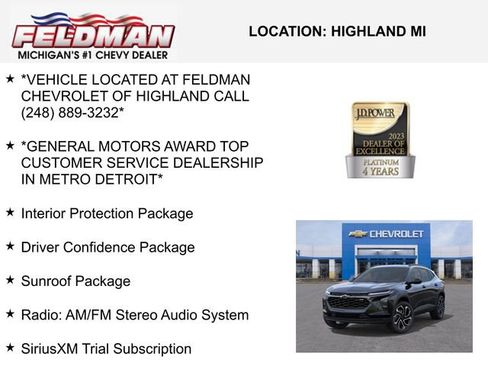 New 2026 Chevrolet Trax RS w/ Sunroof Package image 3