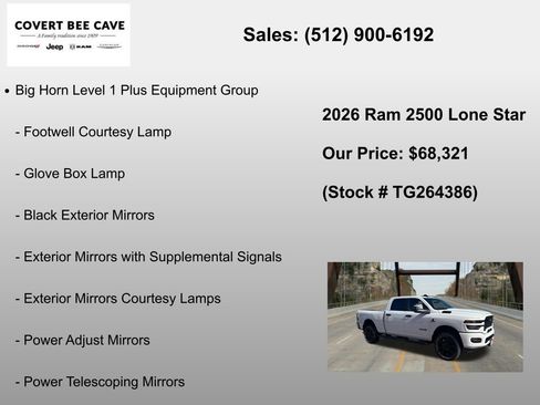 New 2026 RAM 2500 Lone Star AWD/4WD image 18