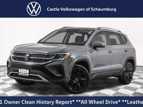 Used 2023 Volkswagen Taos SEL w/ Black Wheel Package AWD/4WD image 1