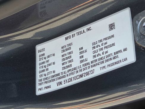 Used 2022 Tesla Model 3 Performance AWD/4WD image 25