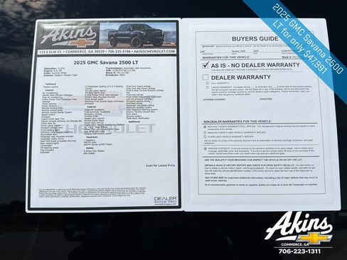 Certified 2025 GMC Savana 2500 LT w/ LT Preferred Equipment Group RWD image 12