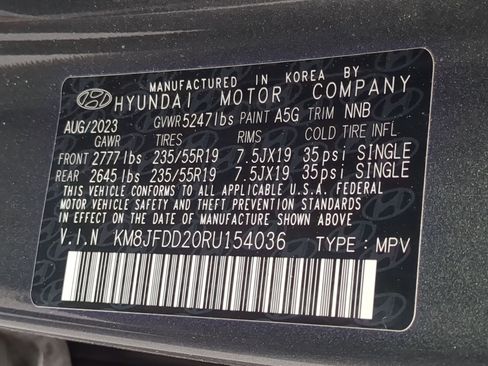 Certified 2024 Hyundai Tucson Limited image 38