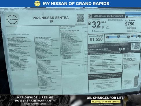 New 2026 Nissan Sentra SR image 6