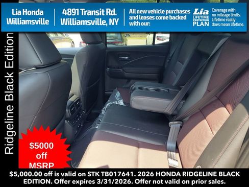New 2026 Honda Ridgeline Black Edition image 32