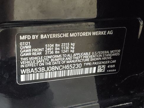 Used 2022 BMW 540i w/ M Sport Package RWD image 43