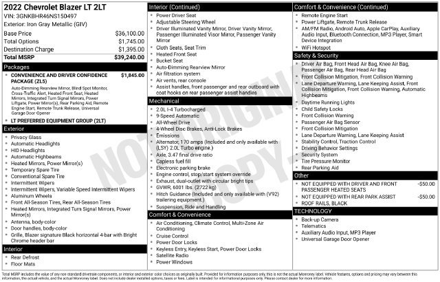 Used 2022 Chevrolet Blazer LT AWD/4WD image 7