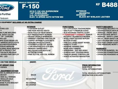 Used 2019 Ford F150 Platinum AWD/4WD image 2