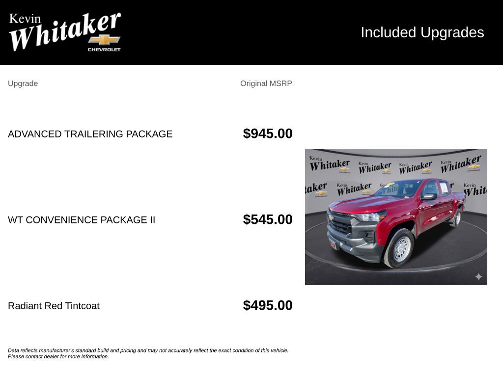 Certified 2025 Chevrolet Colorado W/T w/ Advanced Trailering Package RWD image 35