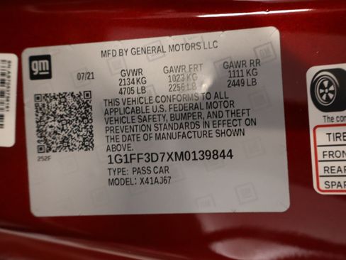 Used 2021 Chevrolet Camaro SS w/ Wild Cherry Design Package 1 RWD image 38