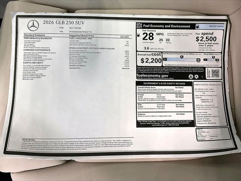 New 2026 Mercedes-Benz GLB 250 image 19