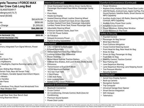 New 2025 Toyota Tacoma 4x4 Double Cab Hybrid w/ Tow Tech Package image 6