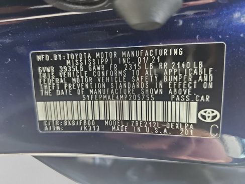 Used 2021 Toyota Corolla LE FWD image 31