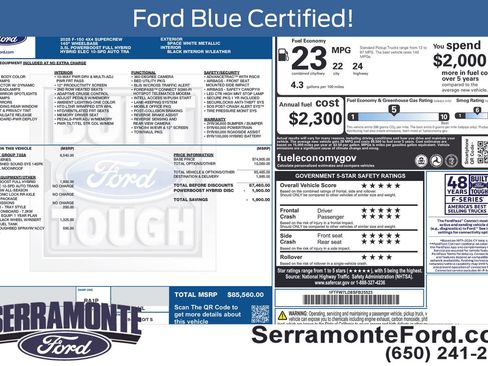 Used 2025 Ford F150 Platinum w/ Equipment Group 702A High AWD/4WD image 19