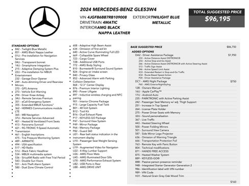 Used 2024 Mercedes-Benz GLE 53 AMG 4MATIC image 87