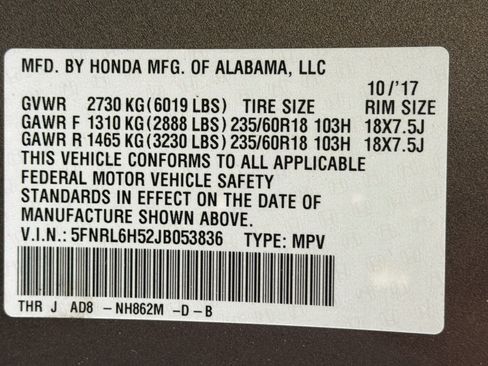 Used 2018 Honda Odyssey EX image 12