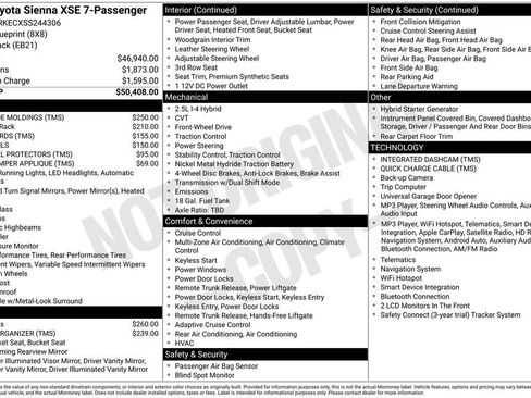Used 2025 Toyota Sienna XSE FWD image 10