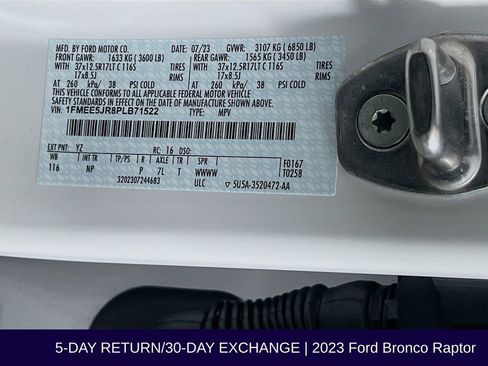 Used 2023 Ford Bronco Raptor image 36