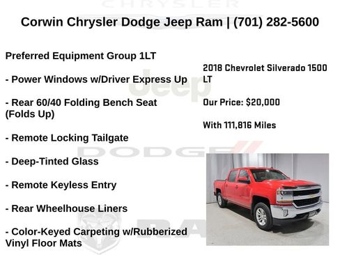 Used 2018 Chevrolet Silverado 1500 LT w/ All Star Edition AWD/4WD image 6
