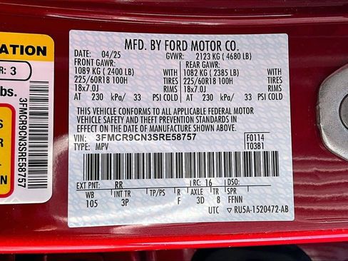 Certified 2025 Ford Bronco Sport Outer Banks w/ Outer Banks Tech Package+ image 33