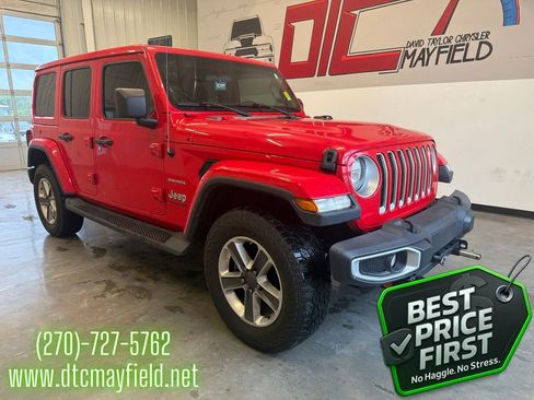 Used 2020 Jeep Wrangler Unlimited Sahara w/ Cold Weather Group AWD/4WD image 1