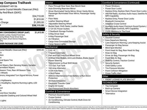 Used 2022 Jeep Compass Trailhawk w/ Trailhawk Convenience Group image 31