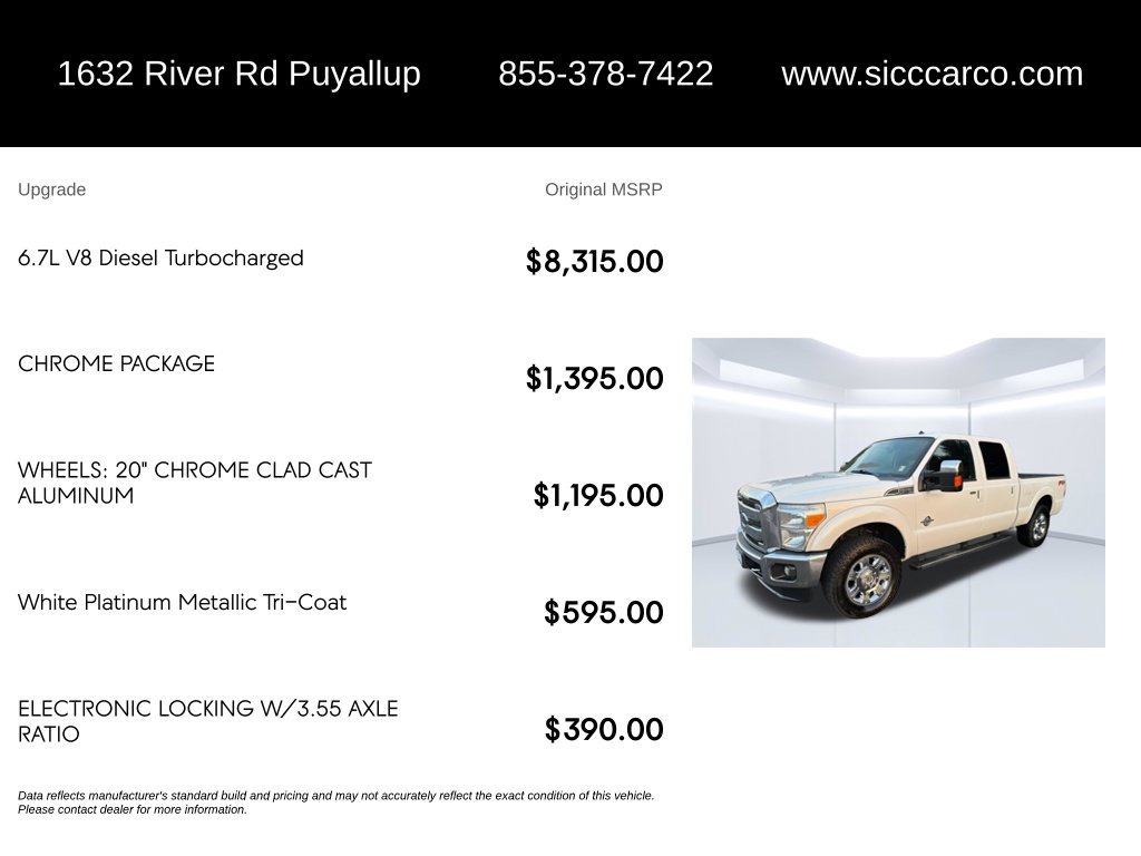 Used 2014 Ford F250 Lariat w/ Chrome Package AWD/4WD image 5