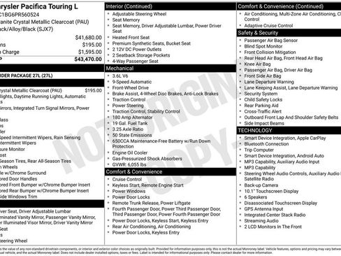 Certified 2023 Chrysler Pacifica Touring-L FWD image 43
