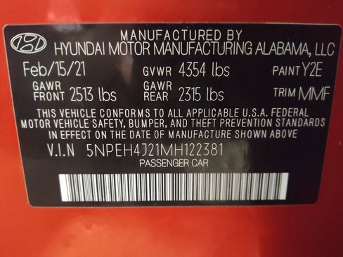 Used 2021 Hyundai Sonata Limited w/ Preferred Accessory Package FWD image 33