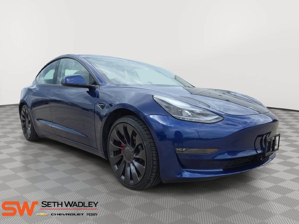 Used 2022 Tesla Model 3 Performance AWD/4WD image 1