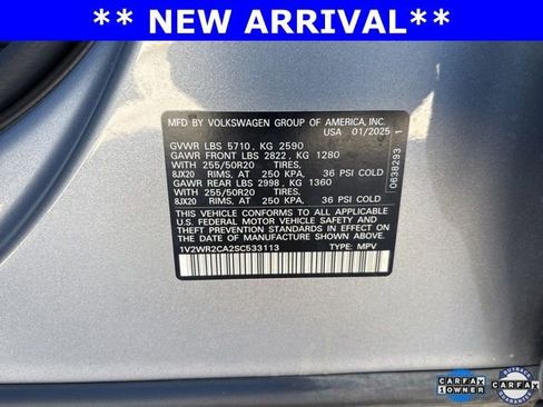 Used 2025 Volkswagen Atlas SE image 21