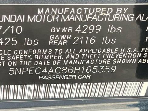 Used 2011 Hyundai Sonata SE w/ Navigation & Sunroof Pkg 4 image 40