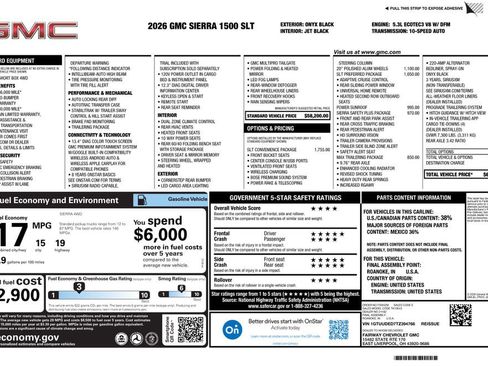 New 2026 GMC Sierra 1500 SLT w/ SLT Convenience Package AWD/4WD image 4