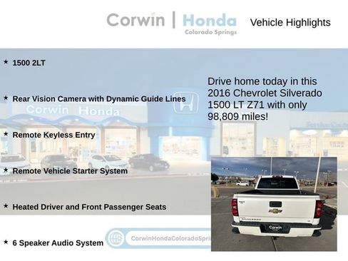 Used 2016 Chevrolet Silverado 1500 LT w/ All Star Edition image 7