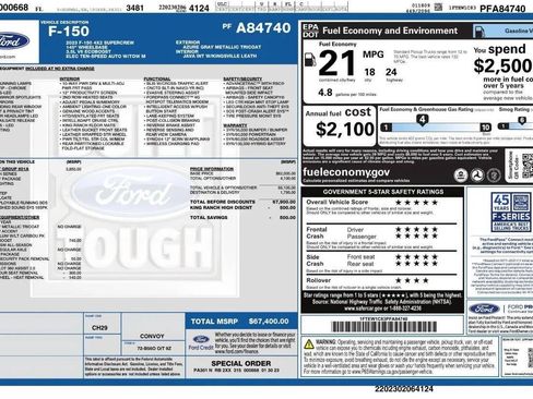 Used 2023 Ford F150 King Ranch w/ Equipment Group 601A High RWD image 3