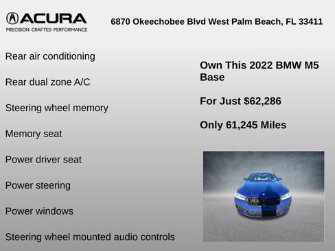Used 2022 BMW M5 Base w/ Executive Package image 14