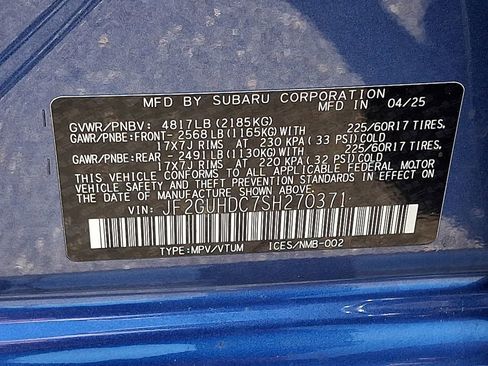 Certified 2025 Subaru Crosstrek 2.0i Premium AWD/4WD image 27