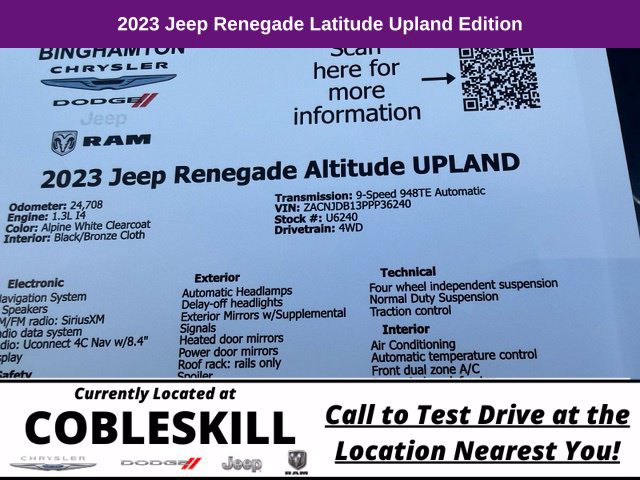 Used 2023 Jeep Renegade Latitude AWD/4WD image 20