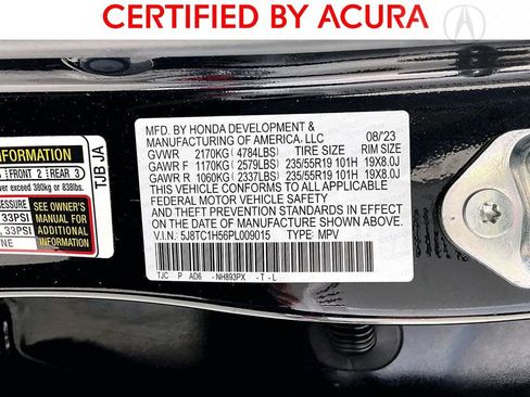 Certified 2023 Acura RDX w/ Technology Package image 41