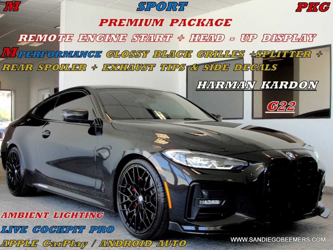 Used 2021 BMW 430i Coupe w/ M Sport Package RWD image 1