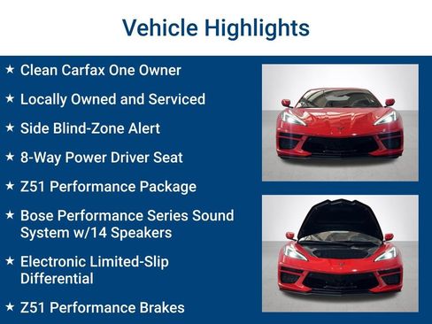 Used 2020 Chevrolet Corvette Stingray Preferred Cpe w/ 2LT Preferred Equipment Group RWD image 3