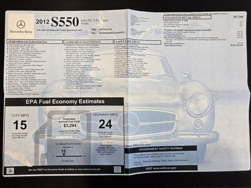 Used 2012 Mercedes-Benz S 550 4MATIC w/ Premium 2 Pkg image 46