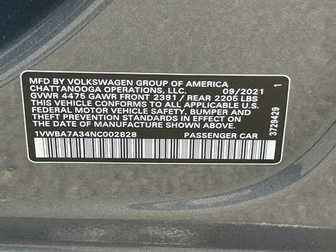 Used 2022 Volkswagen Passat 2.0T FWD image 39