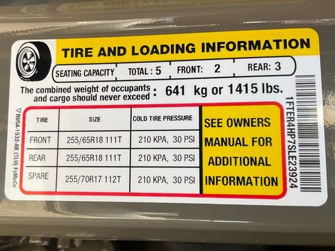 New 2025 Ford Ranger XLT w/ Equipment Group 301A High image 57